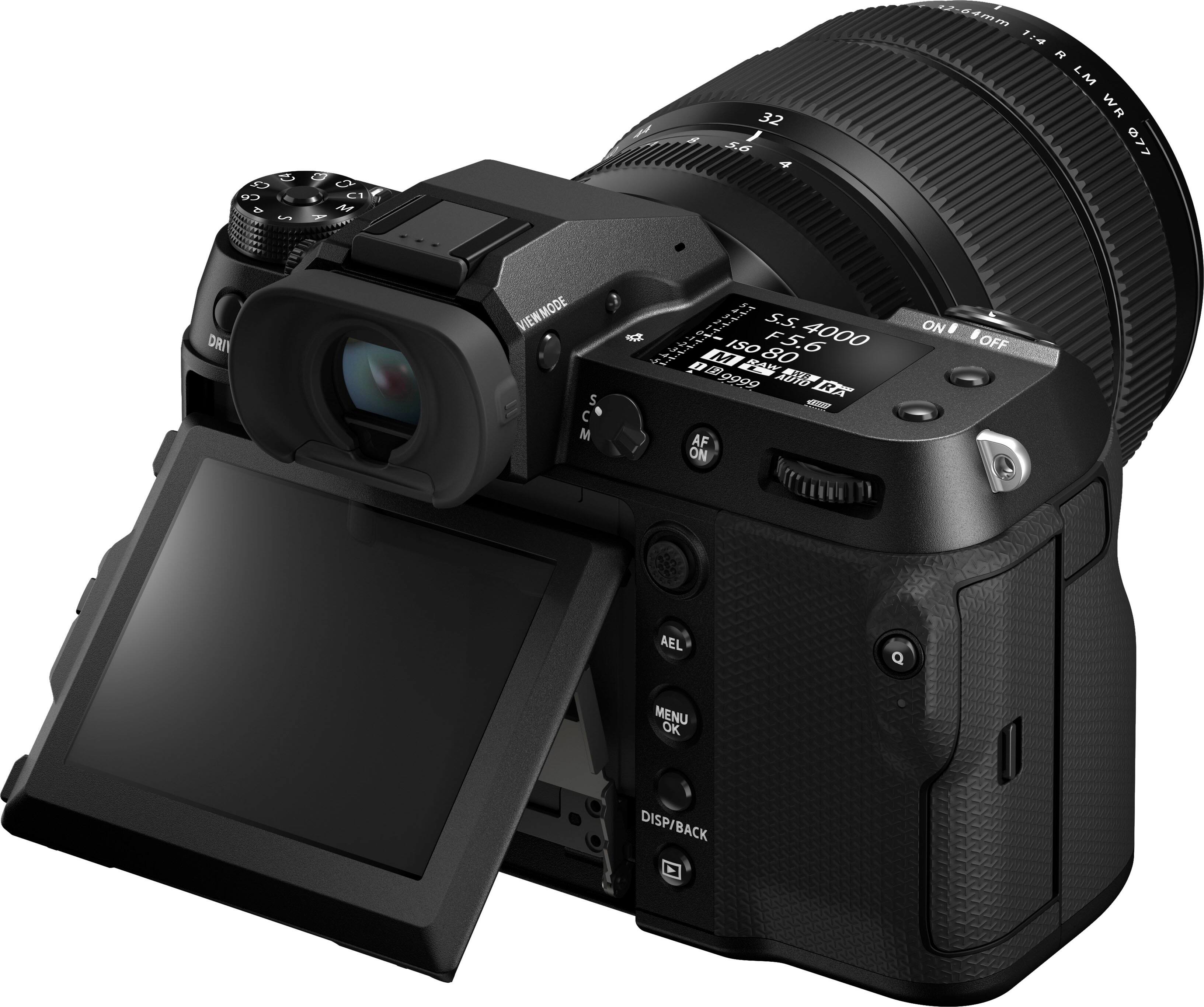 The image features a close-up of a Canon digital camera with a large lens attached. The camera has a display screen and various buttons, including a menu button, a back button, and a shutter button. The camera is set to display mode, and the ISO is set to 4000. The lens has a focal length of 84mm, and the camera is equipped with a built-in flash. The camera is ready to take a photo, with the shutter button pressed and the focus set to autofocus.