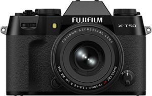 Fujifilm - X-T50 Mirrorless Camera, Black with XF16-50MMF2.8-4.8 R LM WR Lens Kit - Black - Front_Zoom