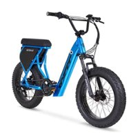Hyper - Ultra 40. Step Through Ebike w/ up to 20 mile Max Range & 20 mph Max Speed - Blue - Front_Zoom