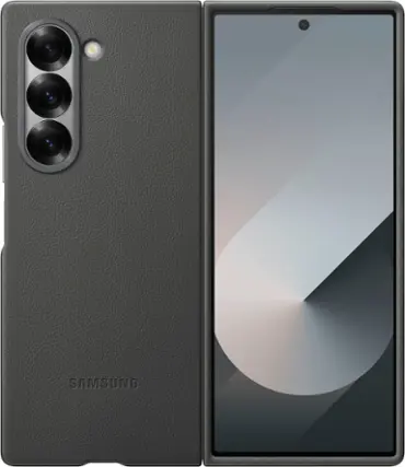 Front. Samsung - Galaxy Z Fold6 Kindsuit Case - Gray.