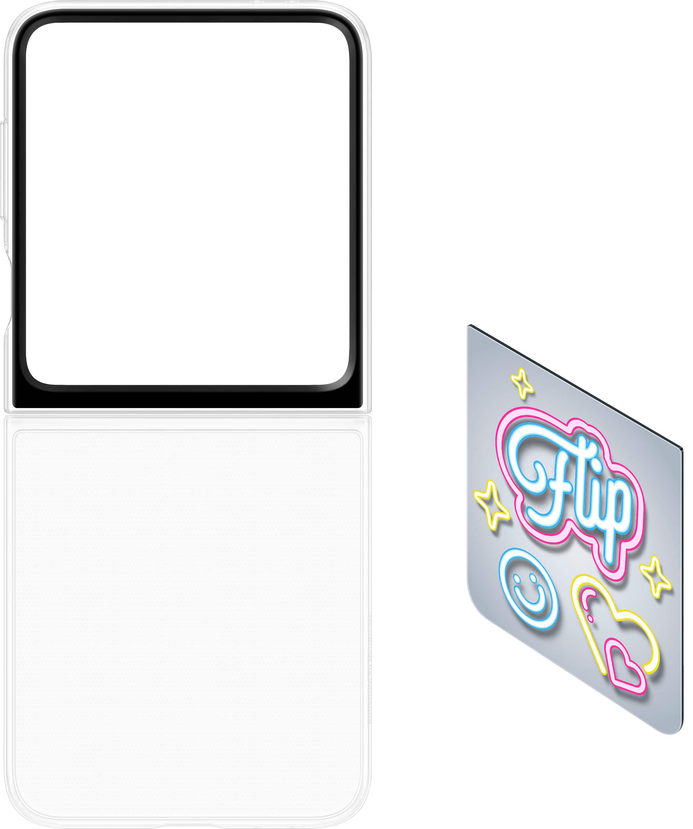 Alt View 15. Samsung - Galaxy Z Flip6 Flipsuit Case - Clear.