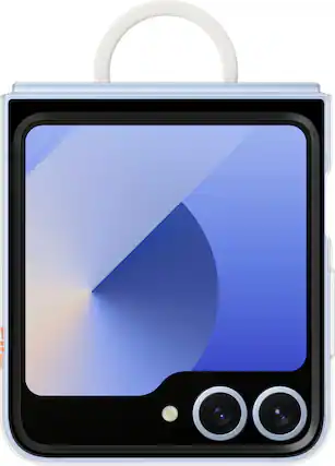 Front. Samsung - Galaxy Z Flip6 Clear Case - Clear.