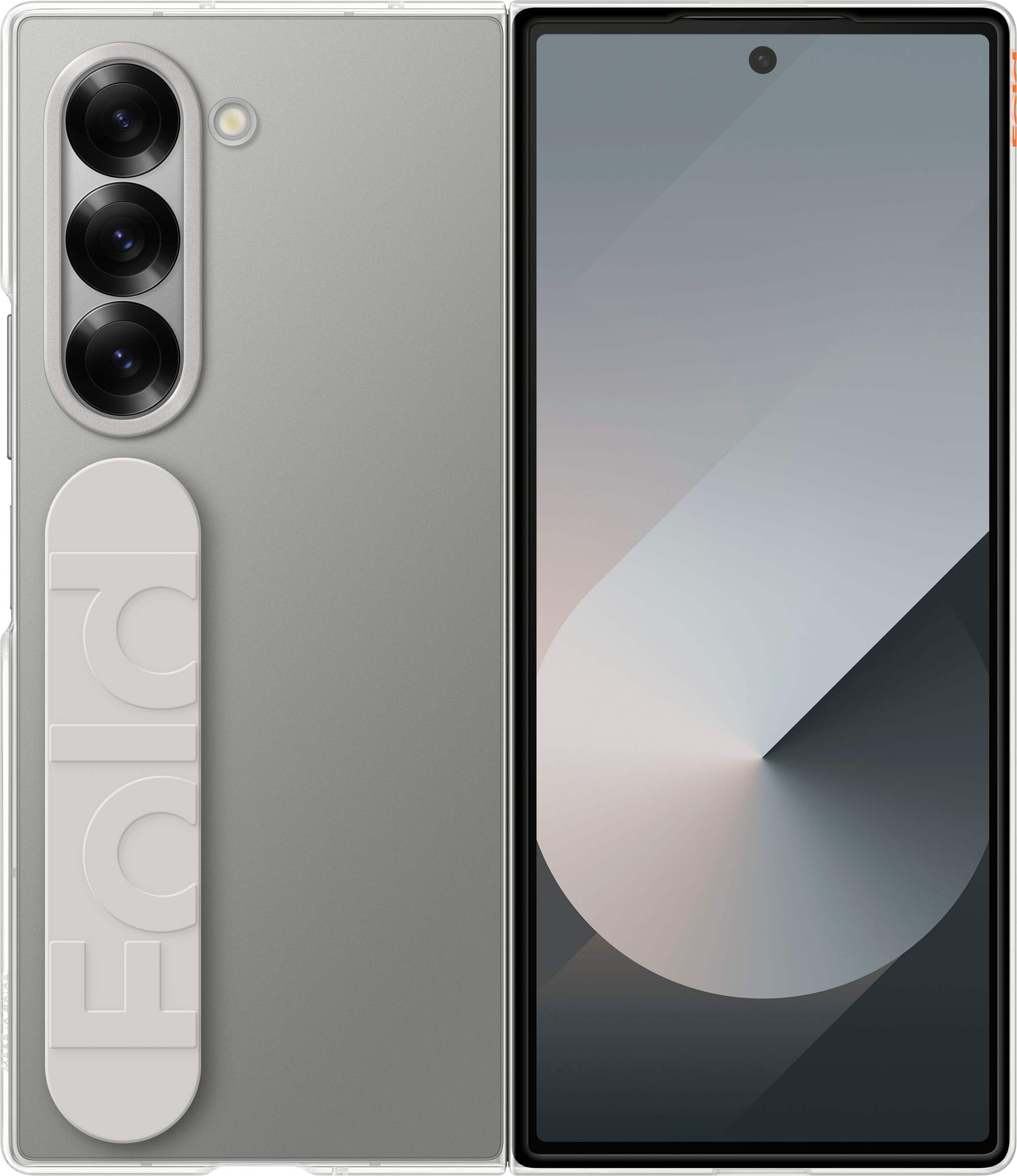 Samsung - Galaxy Z Fold6 Case - Clear - Front_Zoom