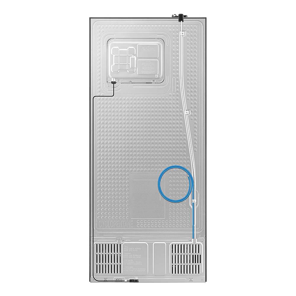 Alt View 20. Samsung - 18 Cu. Ft. Top Freezer Smart Refrigerator with All-Around Cooling - Stainless Steel.
