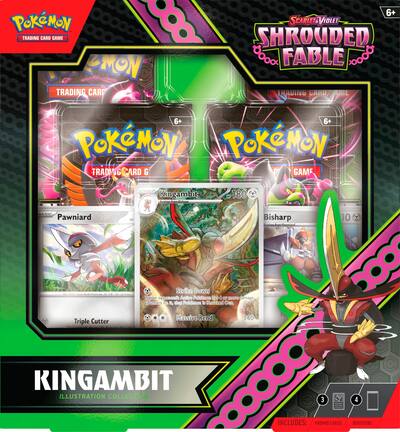 Pokemon Scarlet & Violet Shrouded Fable Kingambit Illustration Collection 6 Box Case Pokemon Scarlet & Violet Shrouded Fable Kingambit Illustration Collection 6 Box Case