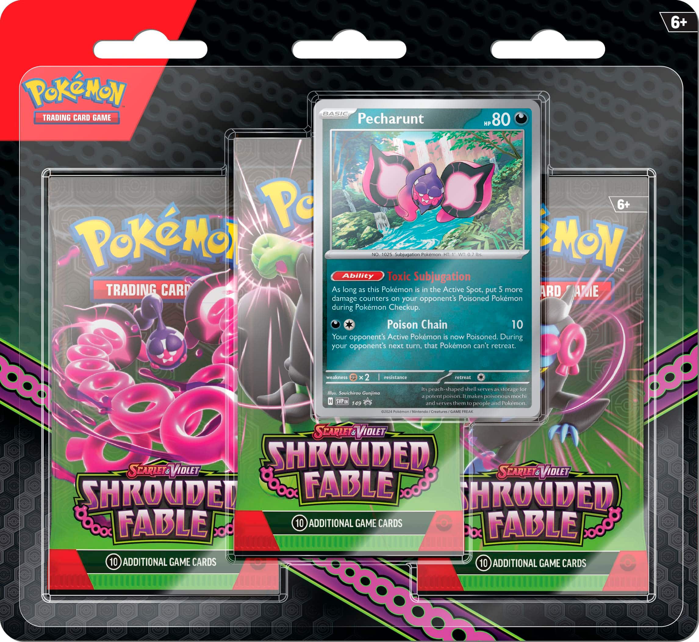 Pokémon - Trading Card Game: Scarlet & Violet - Shrouded Fable 3pk Booster - Front_Zoom