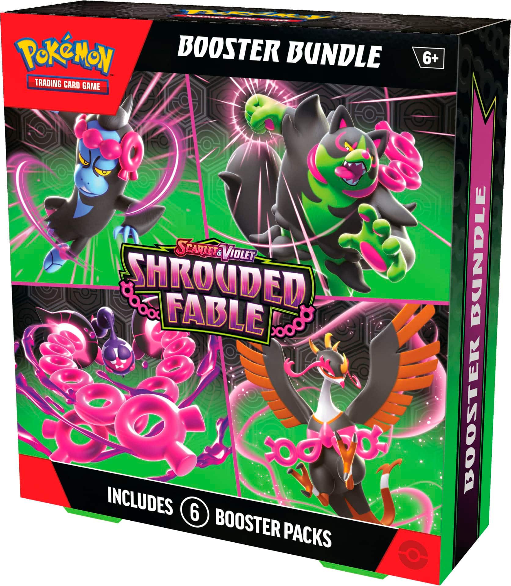 Pokemon Booster Bundle Trading Card Game 6+ Shrouded Fable & Scarlet Violet & Shrouded Fable Booster Packs Bundle.