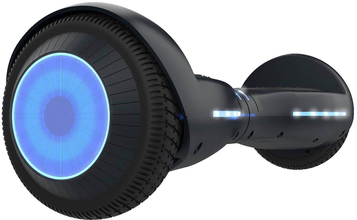 Front. GoTrax - CJ9 Hoverboard w/3.1 mi Max Rang & 6.2mph Max Speed - Black.