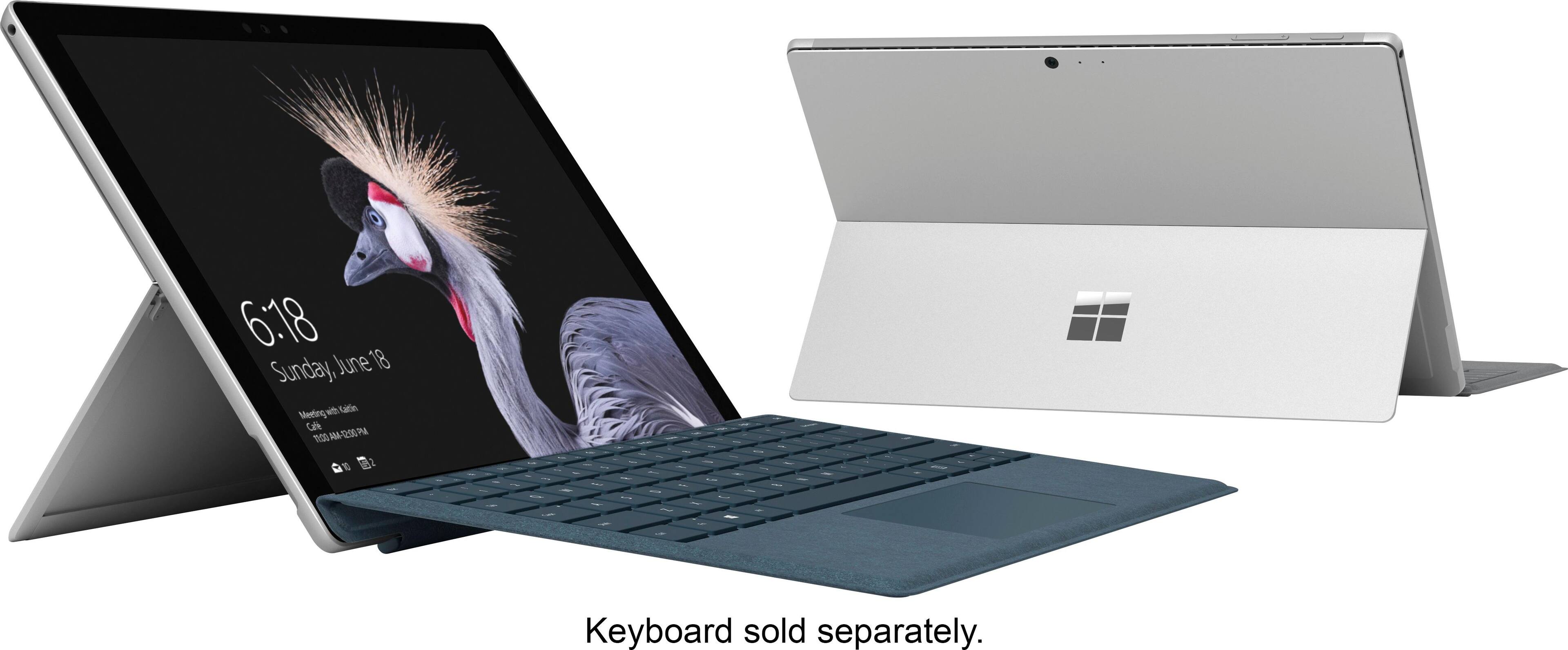 Alt View 12. Microsoft - Refurbished Surface Pro – 12.3” Touch-Screen – Intel Core i7 – 8GB Memory - 256GB Solid State Drive (Fifth Generation) - Silver.