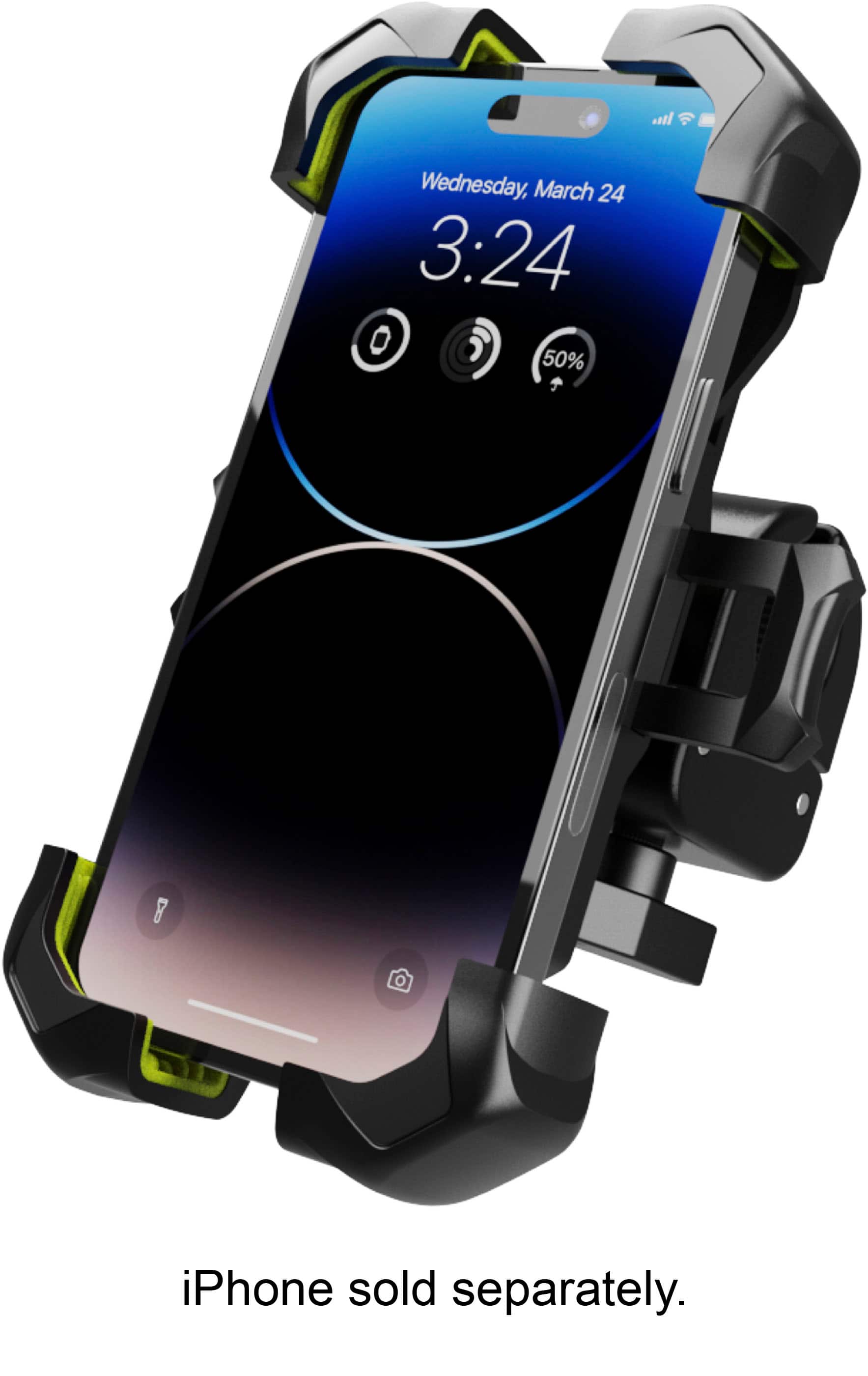 Alt View 11. Bracketron - HD X-Lock Handle Bar Mount for Most Cell Phones - Black.