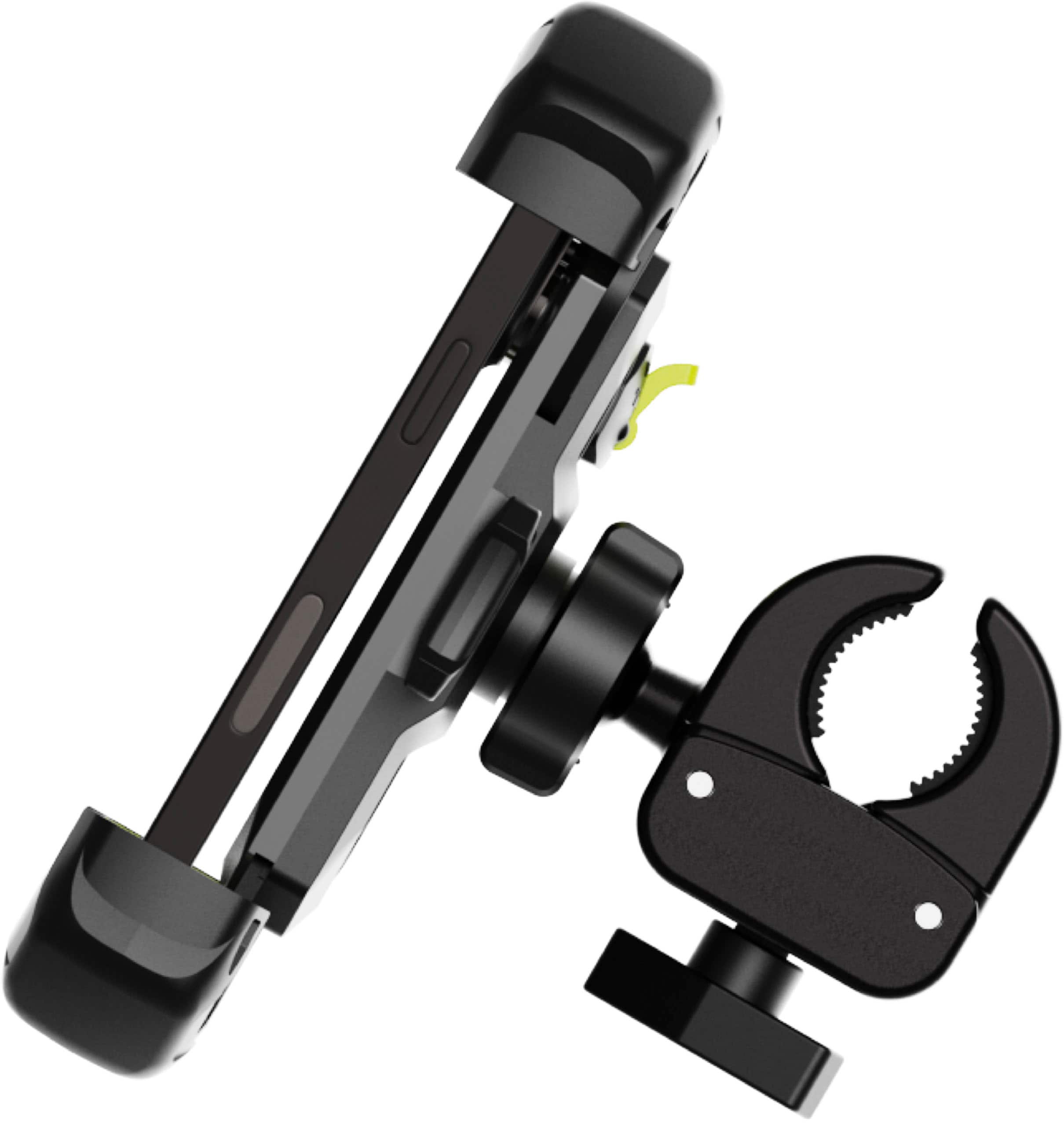 Left. Bracketron - HD X-Lock Handle Bar Mount for Most Cell Phones - Black.