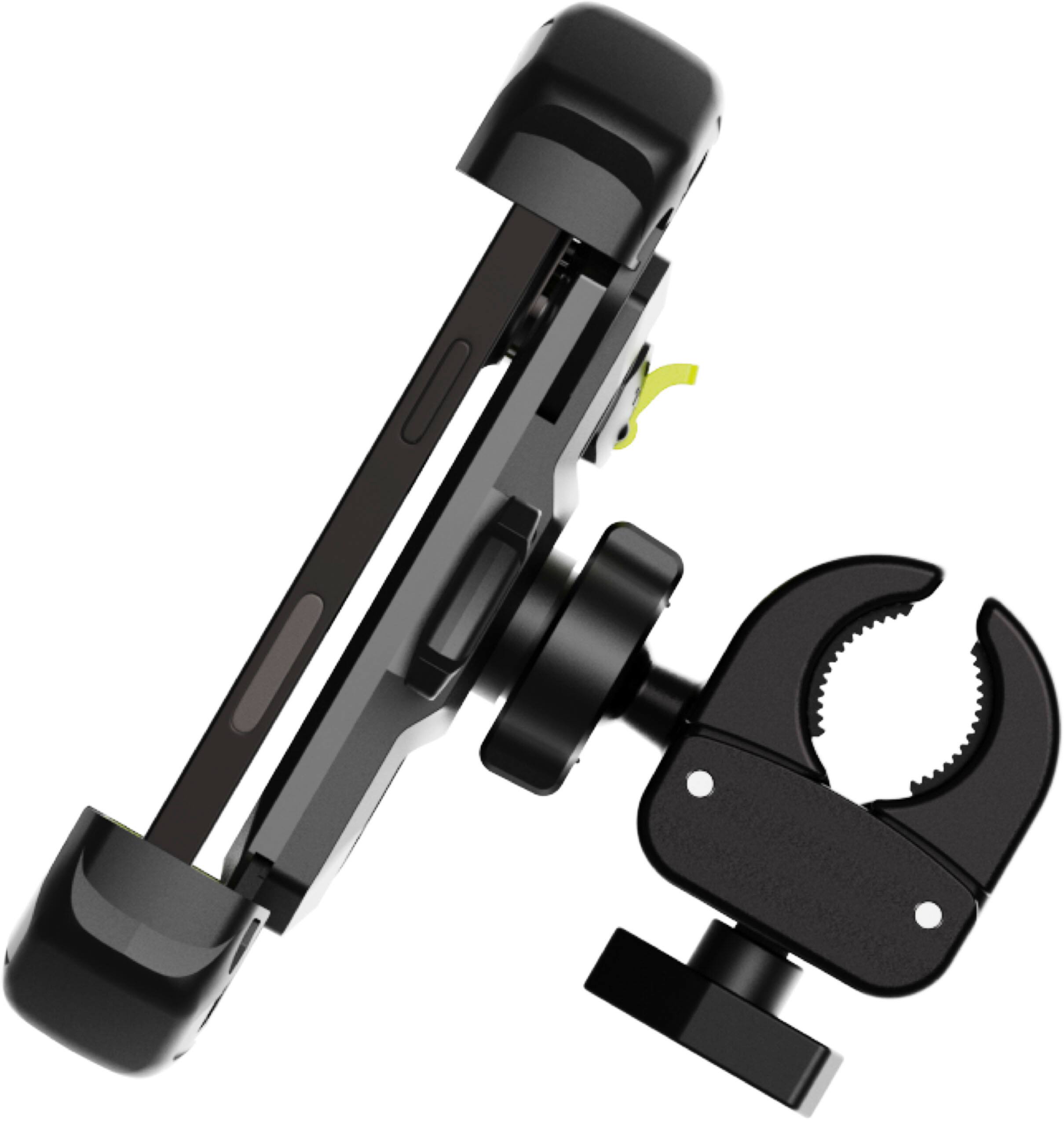 Left. Bracketron - HD X-Lock Handle Bar Mount for Most Cell Phones - Black.
