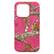 The image features a pink and brown camouflage case for an iPhone. The case is designed with a camouflage pattern, giving it a unique and eye-catching appearance. The case is made by the brand Edge, which is known for producing high-quality and stylish phone cases. The case is designed to protect the iPhone while also showcasing the user's personal style and taste.