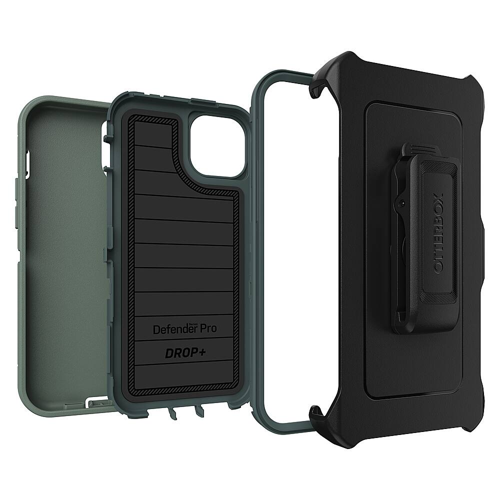 OtterBox Defender Series Pro Hard Shell for Apple iPhone 15 Plus and Apple iPhone 14 Plus Forest