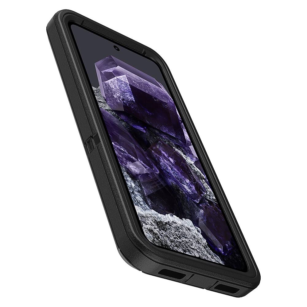 Left. OtterBox - Defender Series Pro Case for Google Pixel 8 - Black.