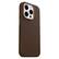 Left. OtterBox - Symmetry Cactus Leather MagSafe Case for Apple iPhone 15 Pro - Rich Adobe.