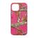 The image features a pink cell phone case with a camouflage pattern, likely designed for a woman. The case is made by Realtree, a company known for its camouflage designs. The case is designed to protect the cell phone while also showcasing the camouflage pattern.