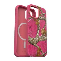 OtterBox - Symmetry MagSafe Case for Apple iPhone 15 / iPhone 14 / iPhone 13 - Realtree Flamingo Pink (Camo Graphic) - Front_Zoom