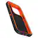 The image features a close-up of an orange and black cell phone case, specifically a Defender Series Pro case. The case is designed to protect the phone from drops and impacts, making it a reliable choice for those who want to keep their device safe. The case is made of durable materials and has a sturdy construction, ensuring that the phone remains secure and protected.