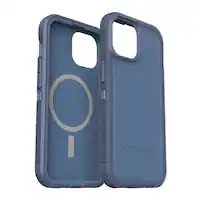 OtterBox - Defender Series Pro XT Hard Shell for MagSafe for Apple iPhone 15, Apple iPhone 14, and Apple iPhone 13 - Baby Blue Jeans - Front_Zoom