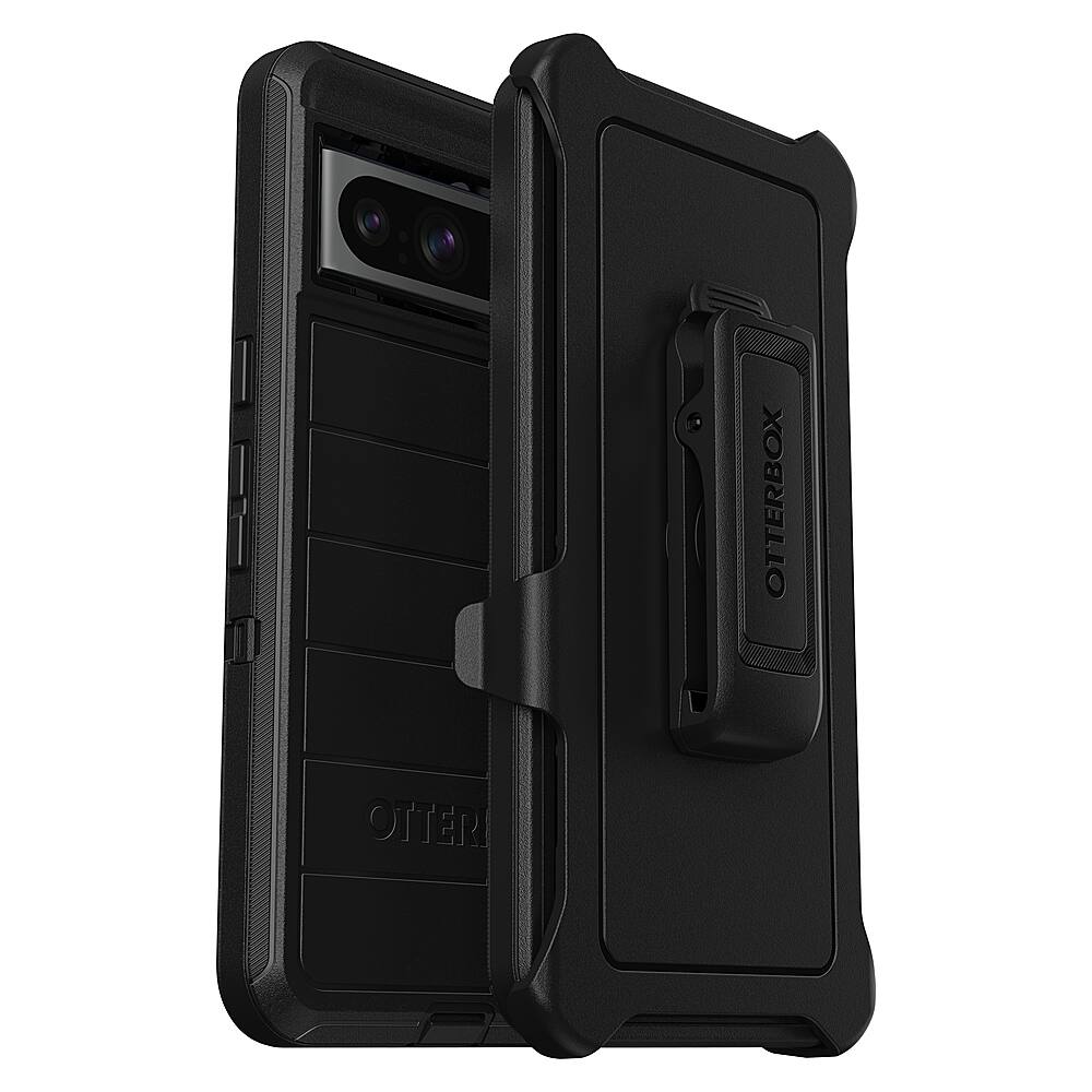 Front. OtterBox - Defender Series Pro Case for Google Pixel 8 Pro - Black.
