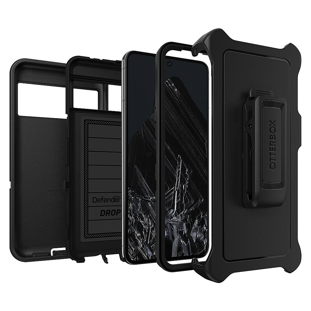 Alt View 1. OtterBox - Defender Series Pro Case for Google Pixel 8 Pro - Black.