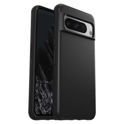 Front. OtterBox - Symmetry Series Case for Google Pixel 8 Pro - Black.