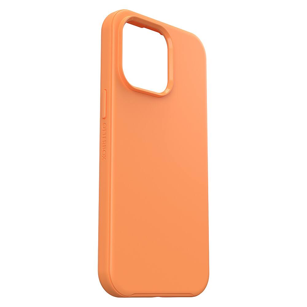 Left. OtterBox - Symmetry for MagSafe Case for Apple iPhone 15 Pro Max - Sunstone.