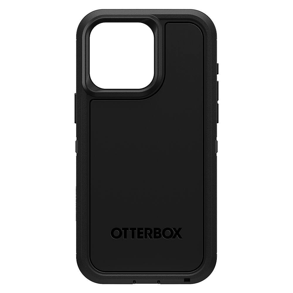 Angle. OtterBox - Defender Pro XT MagSafe Case for Apple iPhone 15 Pro Max - Black.