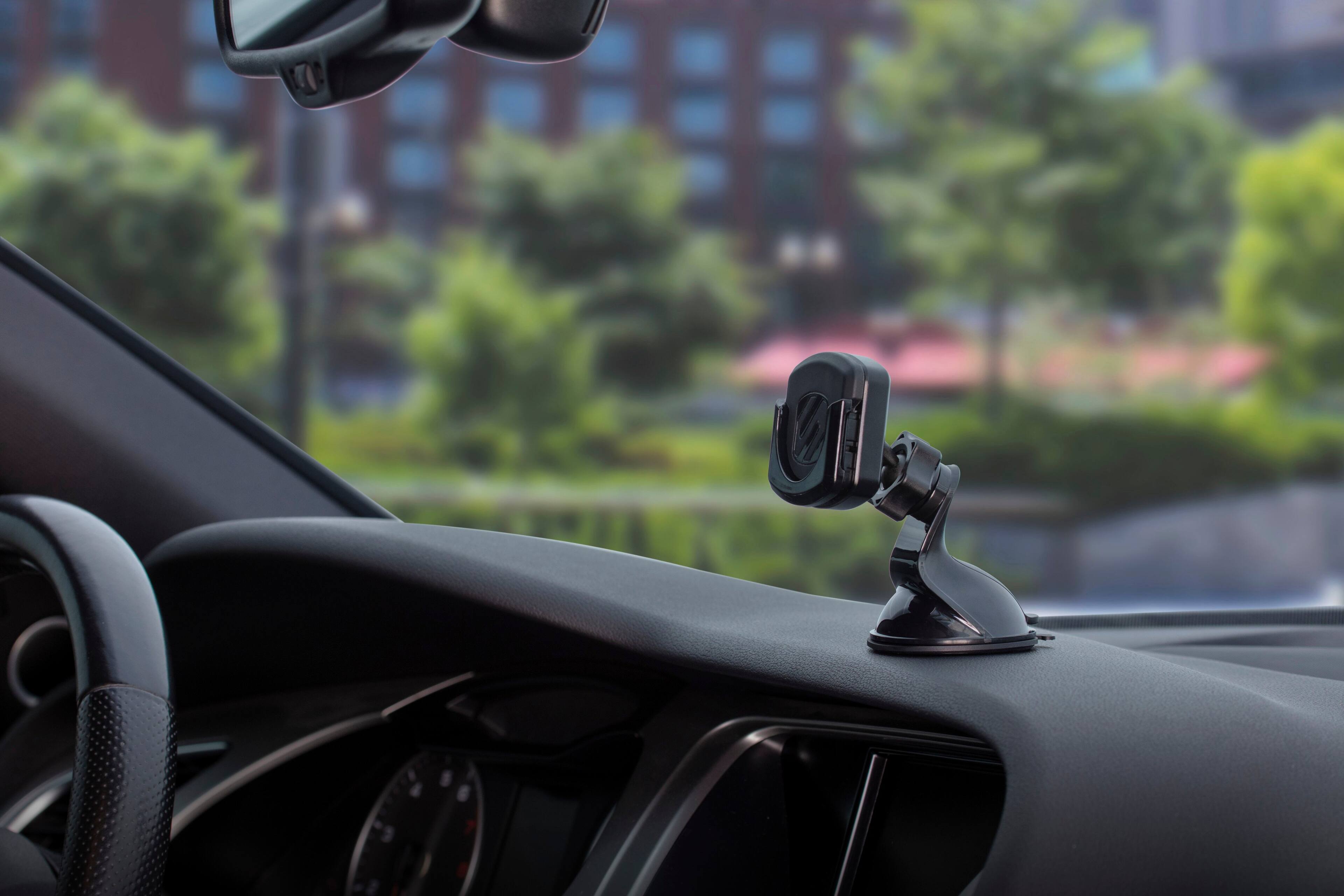 Angle. Scosche - MagicMount Pop Window Dash - Black.