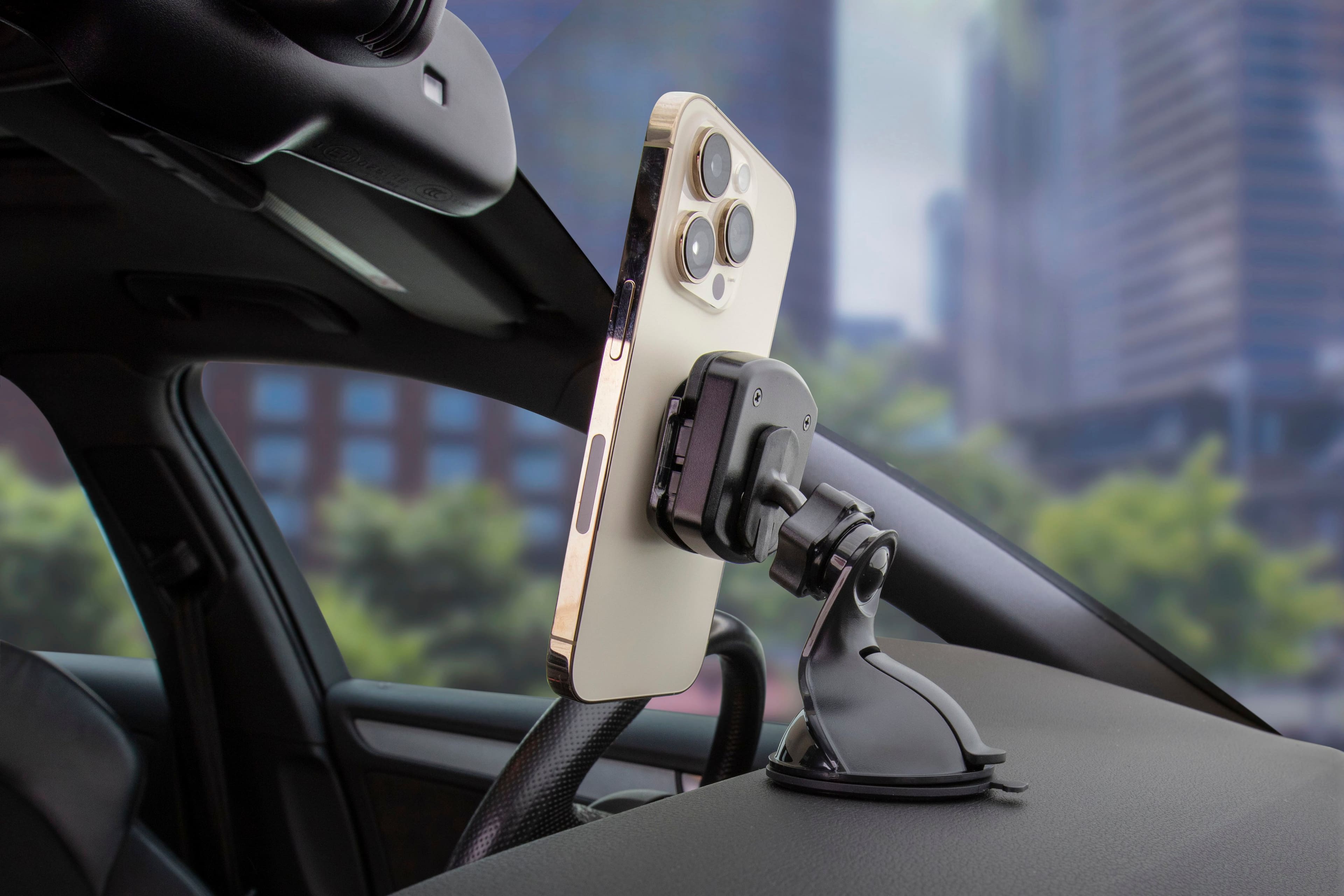 Alt View 12. Scosche - MagicMount Pop Window Dash - Black.