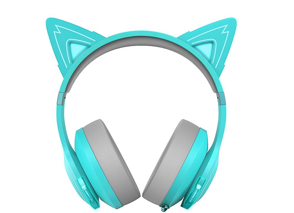 Alt View 8. Edifier - G5BT CAT Wireless Gaming Headset w/ Magnetic Cat Ears, 36 Hour Battery Life for Xbox, Playstation, Nintendo, Mobile & PC - Turquoise.