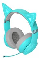 Edifier - G5BT CAT Wireless Gaming Headset w/ Magnetic Cat Ears, 36 Hour Battery Life for Xbox, Playstation, Nintendo, Mobile & PC - Turquoise - Front_Zoom