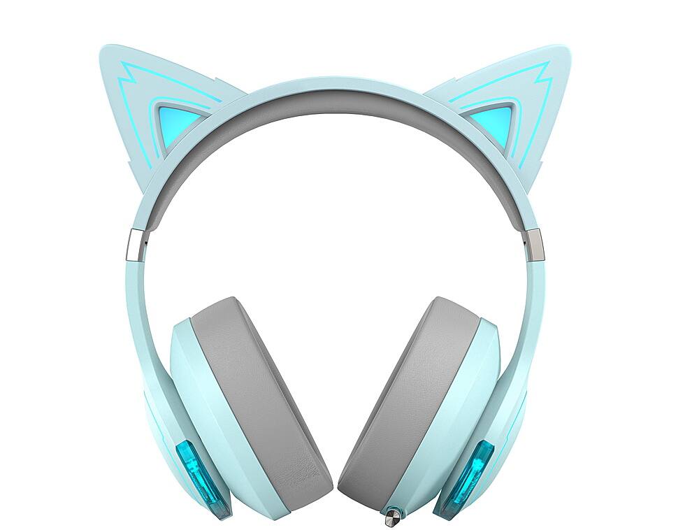 Alt View 9. Edifier - G5BT CAT Wireless Gaming Headset w/ Magnetic Cat Ears, 36 Hour Battery Life for Xbox, Playstation, Nintendo, Mobile & PC - Sky Blue.