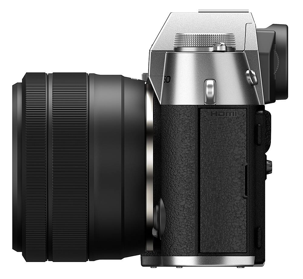 Back. Fujifilm - X-T50 Mirrorless Camera with XC15-45mmF3.5-5.6 OIS PZ Lens - Silver.