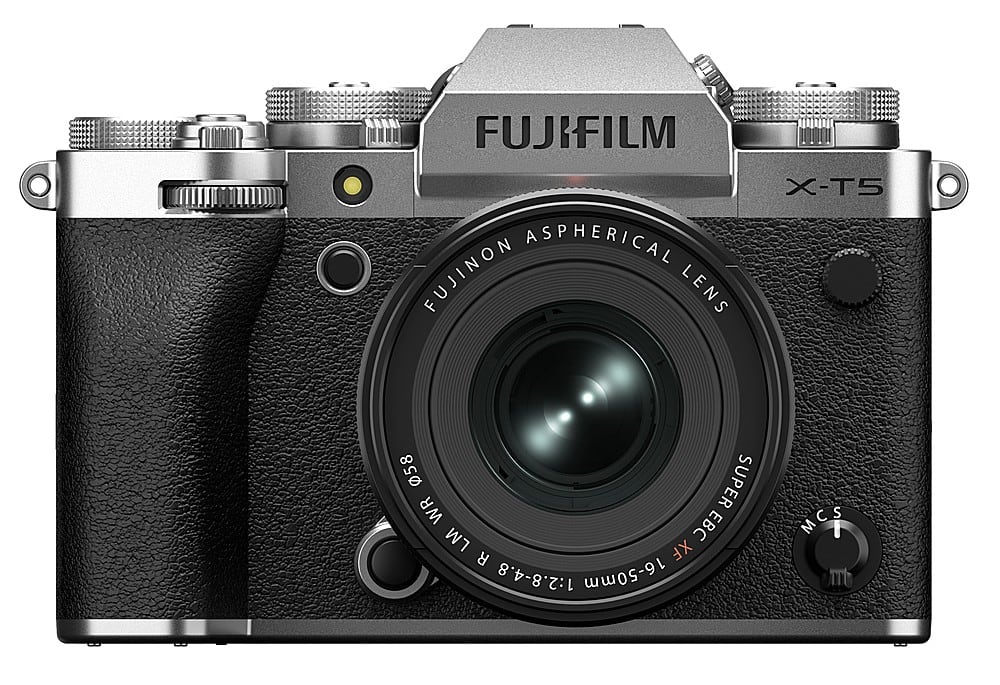 Fujifilm - X-T5 Mirrorless Camera with XF16-50mmF2.8-4.8 R LM WR Lens - Silver - Front_Zoom