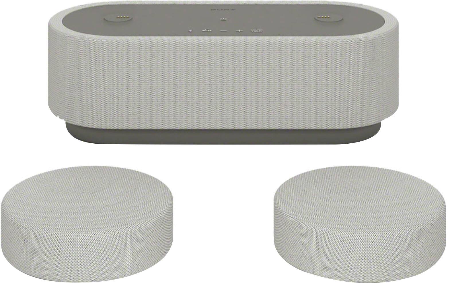 Alt View 1. Sony - Portable Theater System with 360 Spatial Sound - Silver.