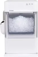 GE Profile - Opal 2.0 Ultra Nugget Ice Maker with Scale Inhibiting Filter - Stone White - Front_Zoom