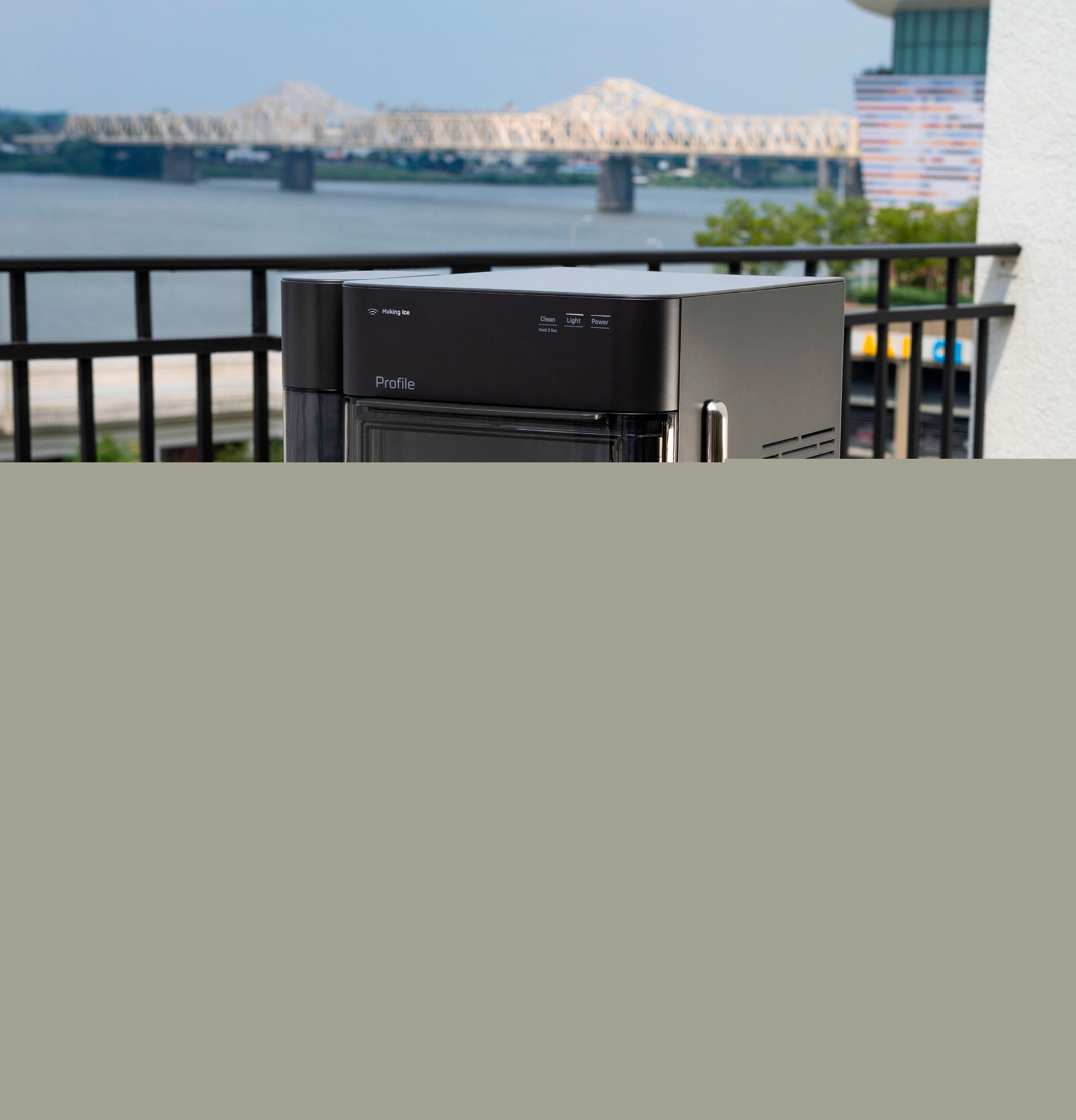 GE Profile Opal 2.0 Ultra Nugget Ice Maker with Side Tank and Scale