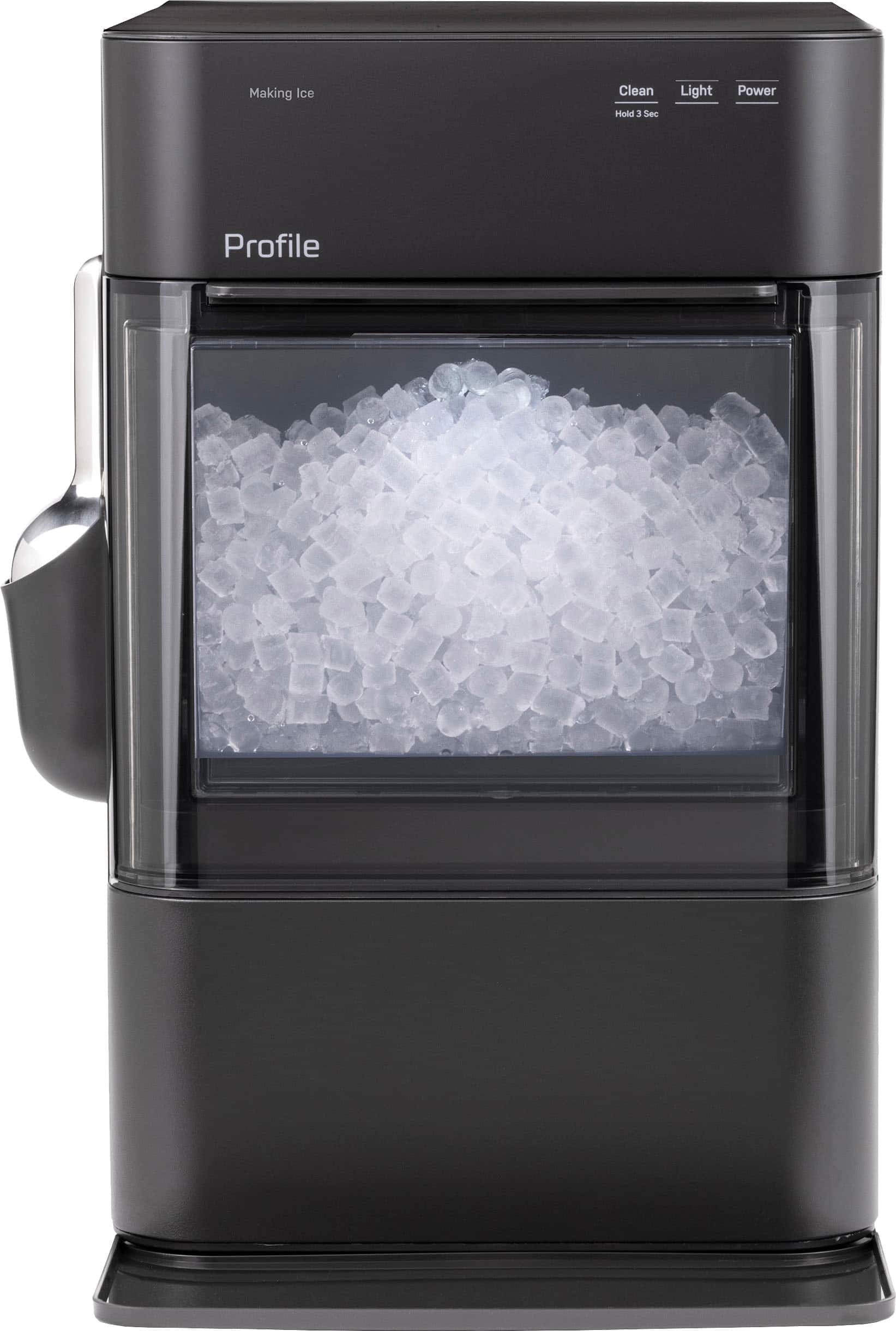 GE Profile - Opal 2.0 Ultra Nugget Ice Maker with Scale Inhibiting Filter - Carbon Black - Front_Zoom