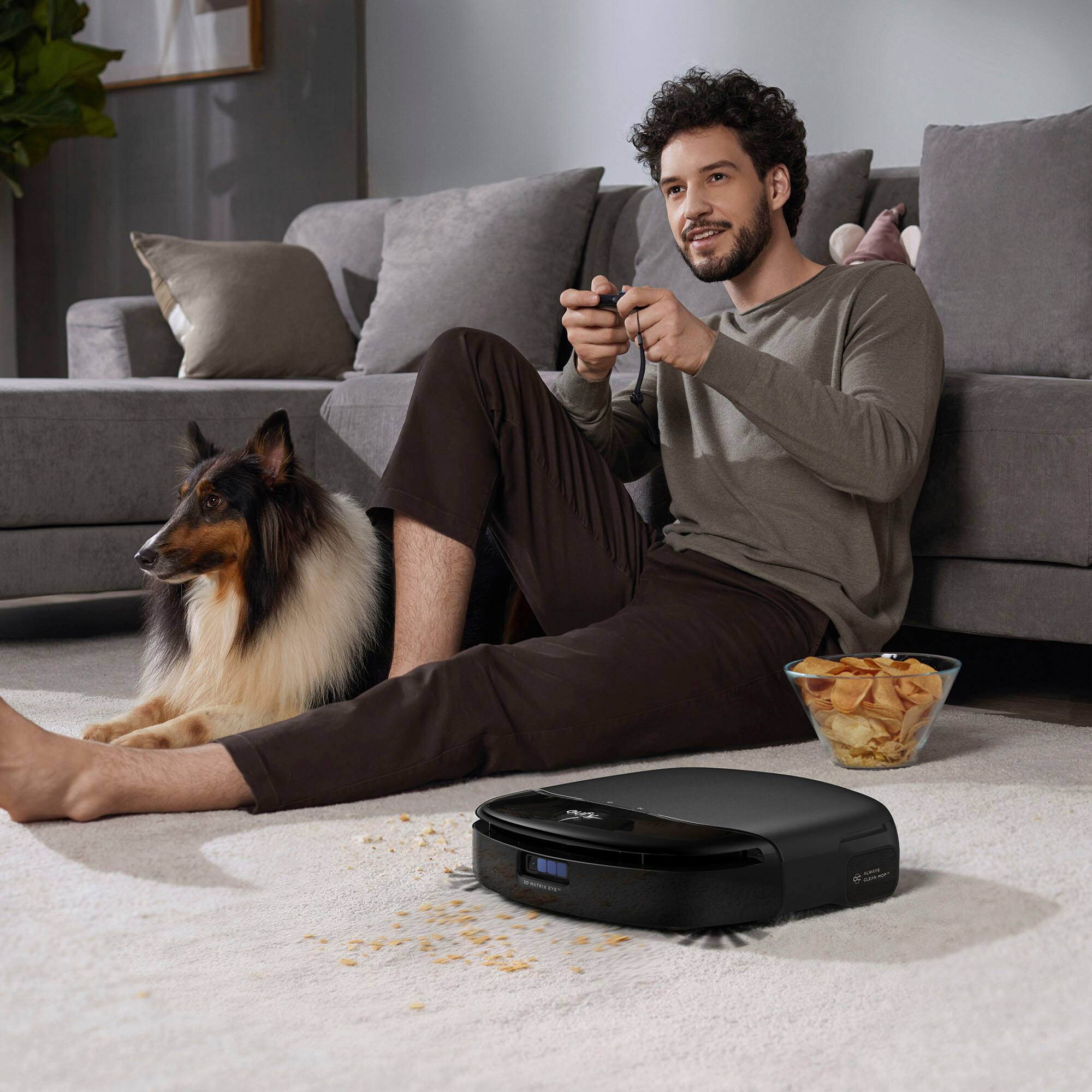 Alt View 12. eufy - S1 Pro Omni Wi-Fi Connected Robot Vacuum & Mop with Self Washing and Self Drying Auto Empty Station - Black.