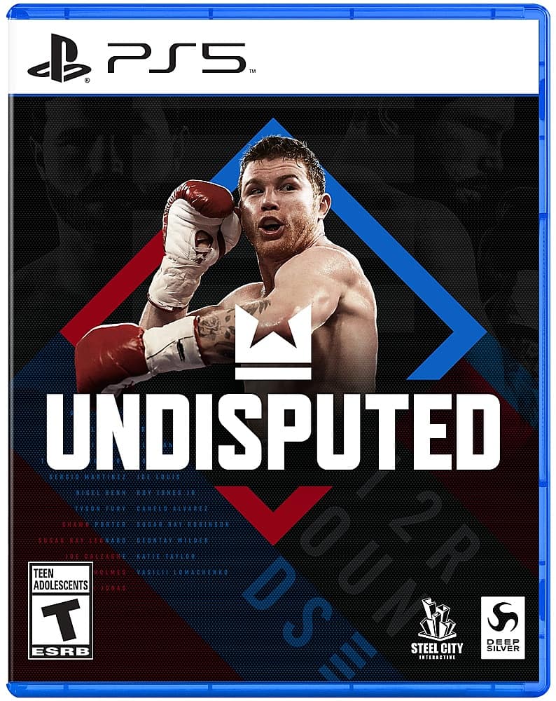 Undisputed PS5 game cover featuring a boxer.