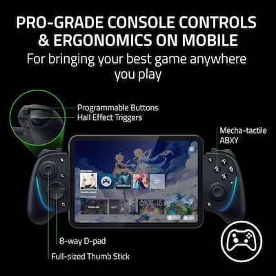 Razer Kishi Ultra Wireless Gaming Controller for Android, iPhone Razer Kishi Ultra Wireless Gaming Controller for Android, iPhone