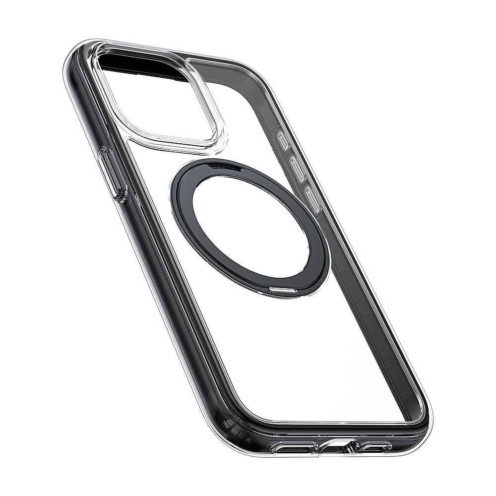 Alt View 11. TORRAS - UPRO Ostand SSR AirBounce Case iPhone15 Pro Max - Clear Black.