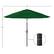 The image features a green umbrella with a pole and a black base. The umbrella is open and covers a large area, as indicated by the dimensions provided in the image: 10 feet (3.05 meters) in length, 8.1 feet (2.46 meters) in width, and 1.5 inches (3.81 centimeters) to 1.5 inches (3.81 centimeters) in height. The umbrella is designed to provide ample coverage and protection from the elements.