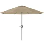 Front. Pure Garden - 9-Ft Outdoor Patio Umbrella - Sand.