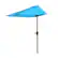 Front. Pure Garden - 9-Ft Half Umbrella - Brilliant Blue.
