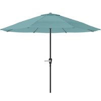 Pure Garden 9-Ft Outdoor Umbrella, Dusty Green - Dusty Green - Front_Zoom