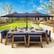 Alt View 15. Pure Garden - 15-Ft Double Patio Umbrella - Navy.