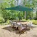 Alt View 14. Pure Garden - 10-Ft Rectangular Patio Umbrella - Green.